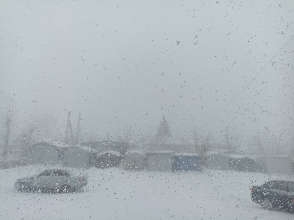 Снег, пурга, ветер