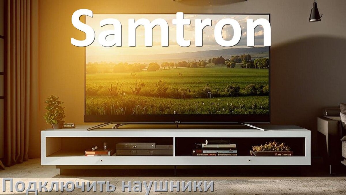 
Как подключить наушники к телевизору Samtron через Bluetooth без проводов