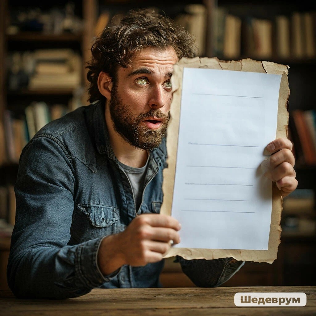 Чистый лист и робость.