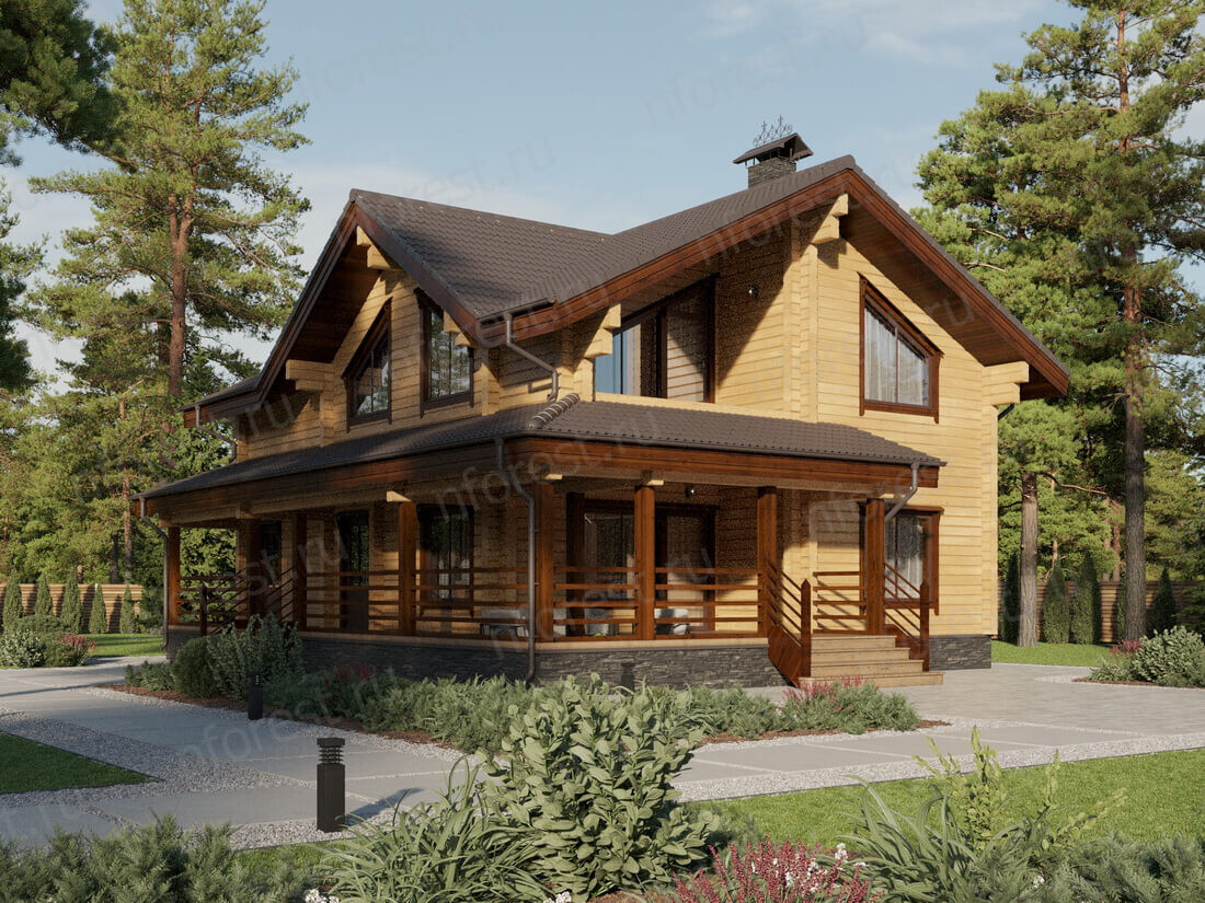 Проект двухэтажного дома "Копенгаген" — 236м2