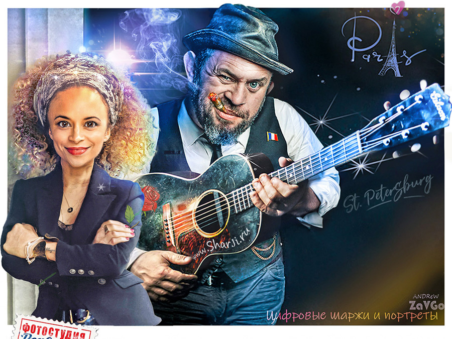 Портрет шарж по фото