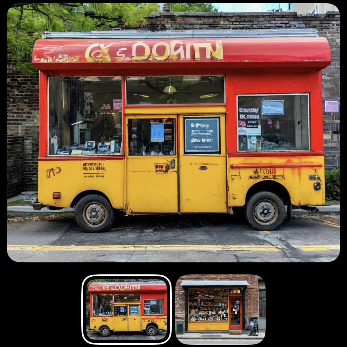 Умная нейросеть считает, что пункт выдачи заказов выглядит именно так. Очень реалистично