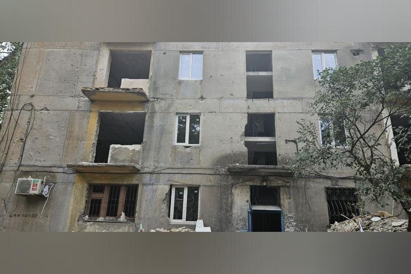   Дом до проведения восстановительных работ