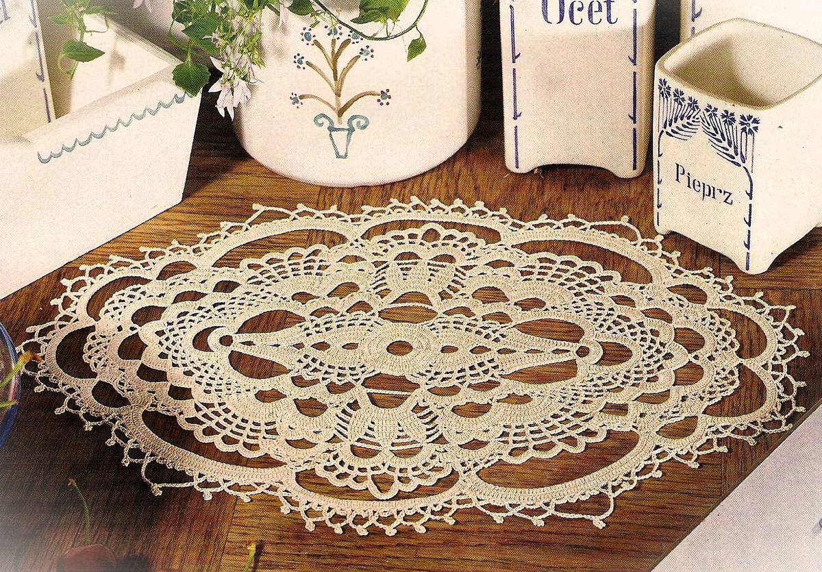 Овальная салфетка