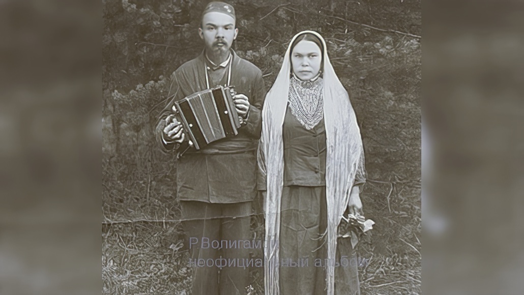 Сергей Ульянов с женой Зухрой. Д. Ябалак, Уфимской губернии, 1888 год