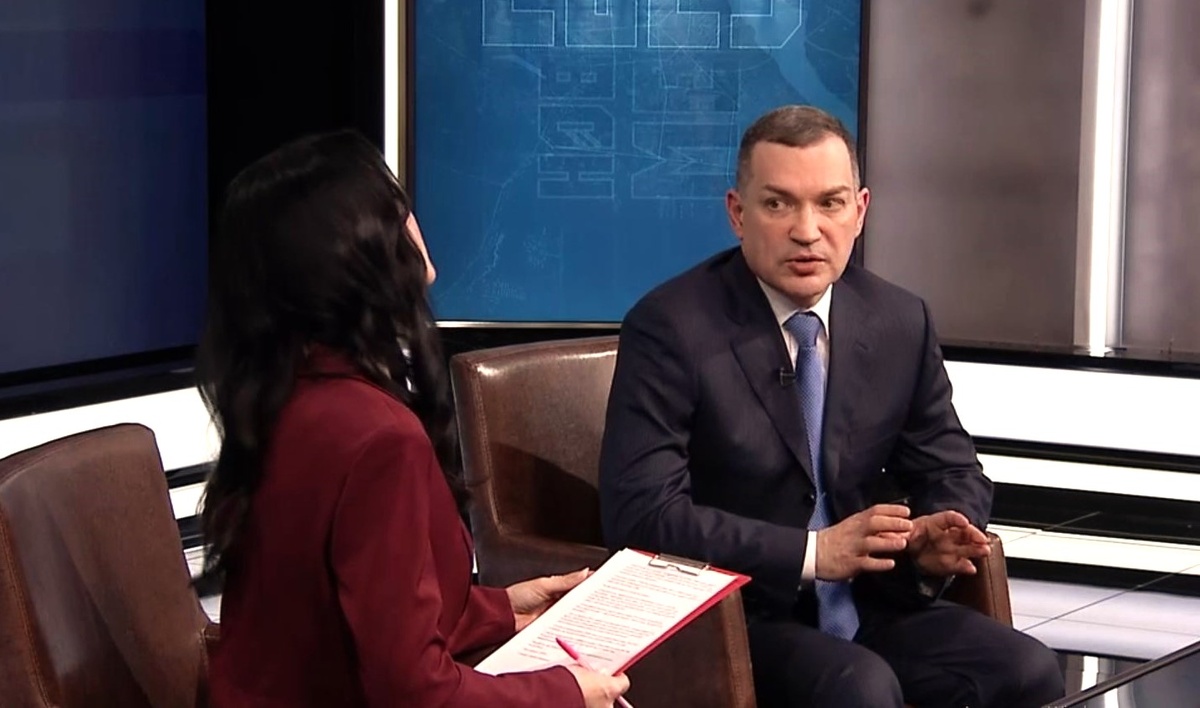 Кадр телеинтервью.