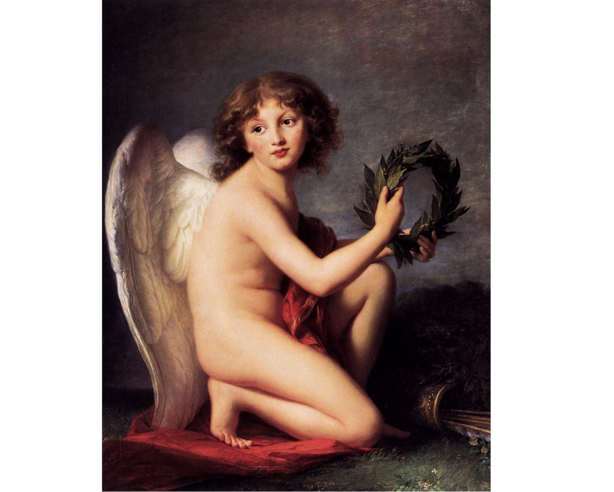 Генрик Любовирский в образе Гения славы, Элизабет Виже-Лебрен, 1789. (с) из коллекции Берлинской картинной галереи