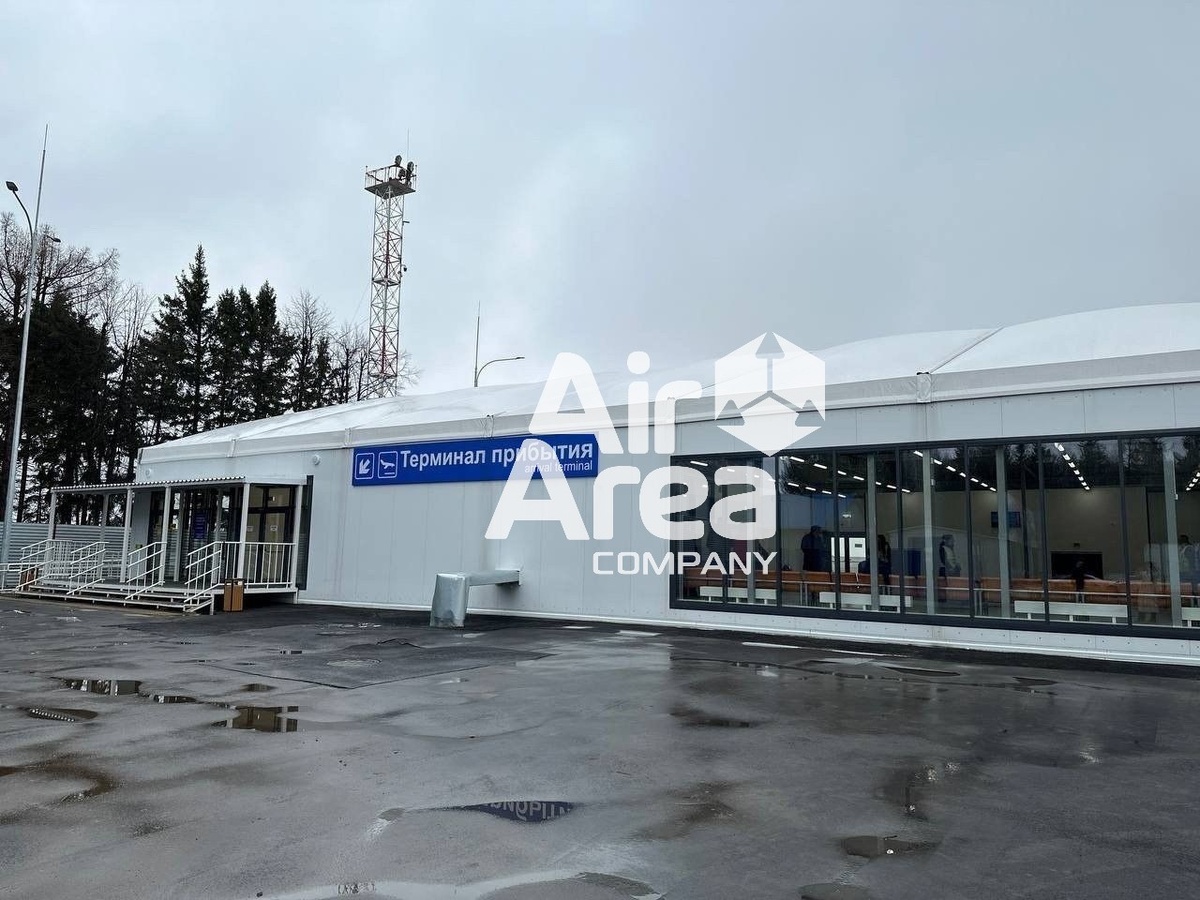Строительство пассажирского терминала аэропорта. Терминал прибытия.