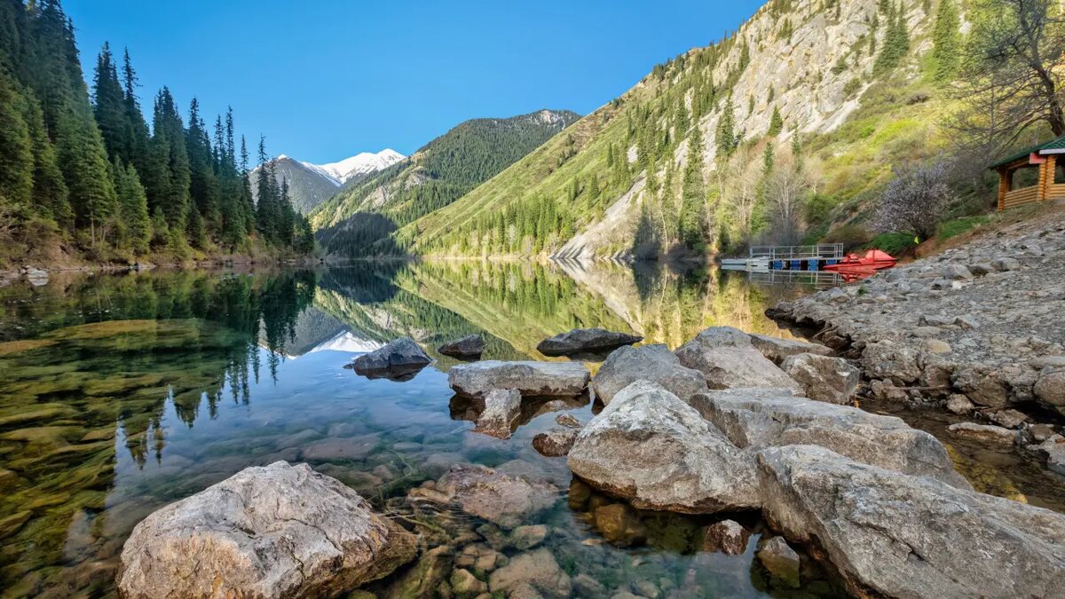 Нижнее Кольсайское озеро.