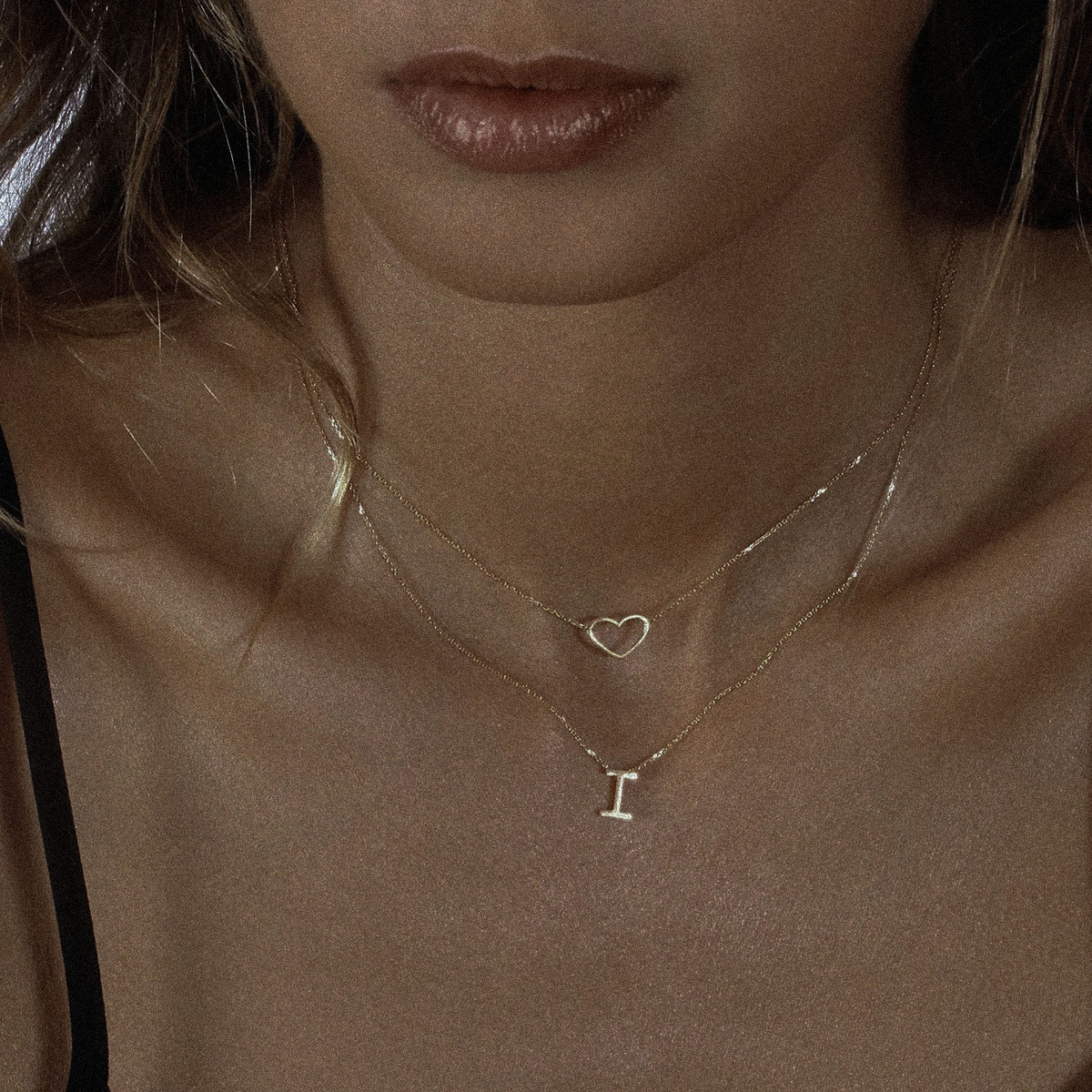 Колье Vanrycke Angie и Abécédaire из розового золота