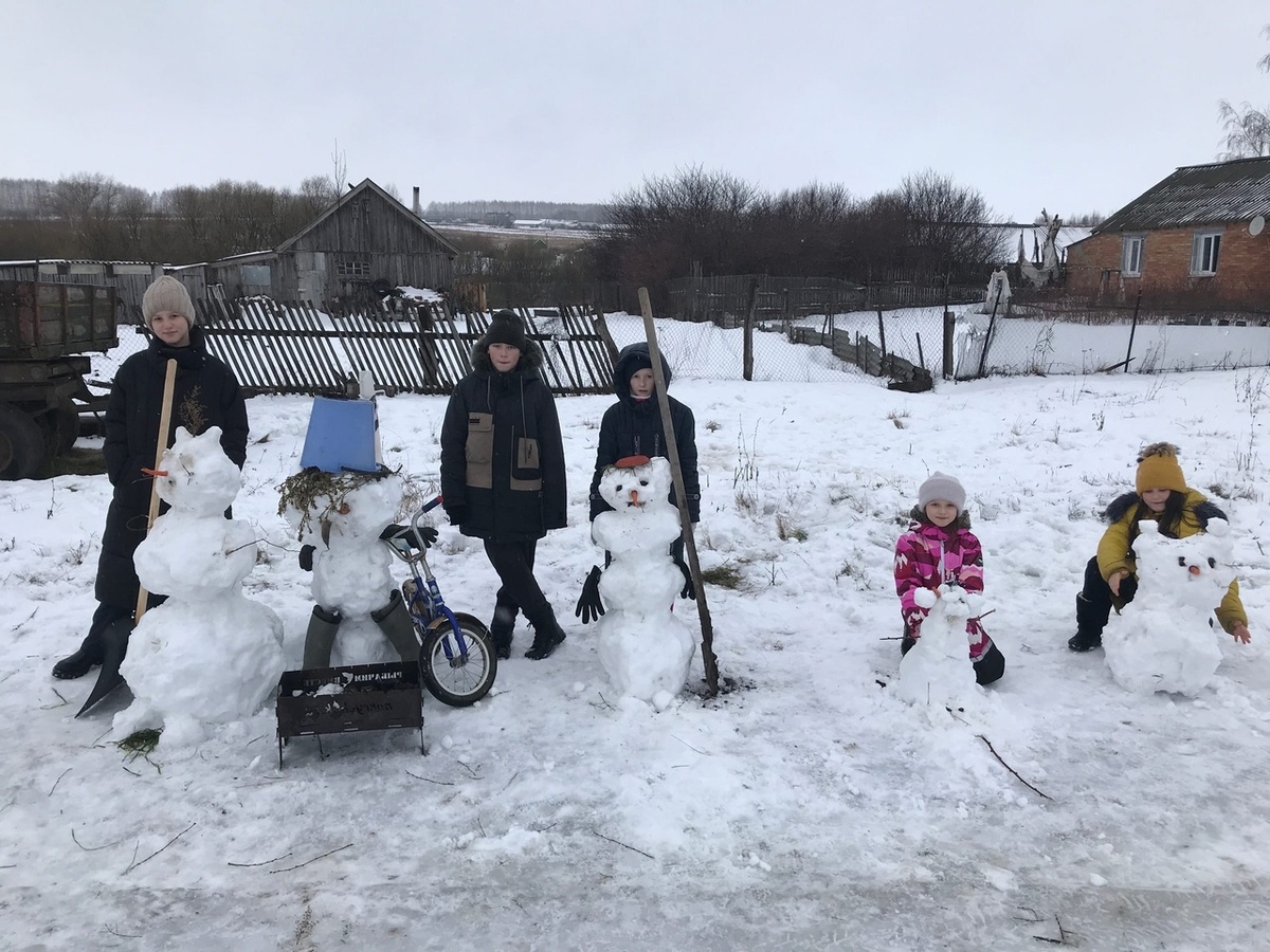 конкурс на лучший снеговик