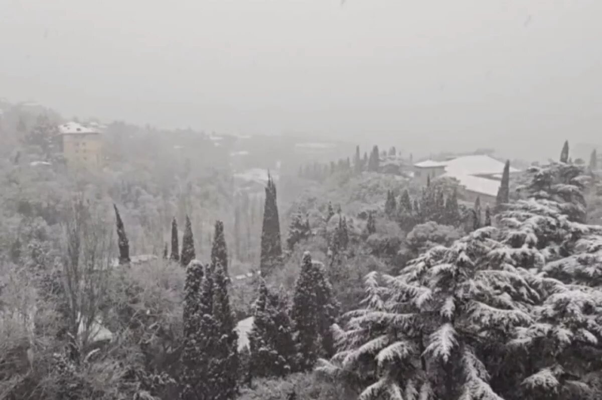    Морозная и снежная погода в Крыму сохранится до следующих выходных