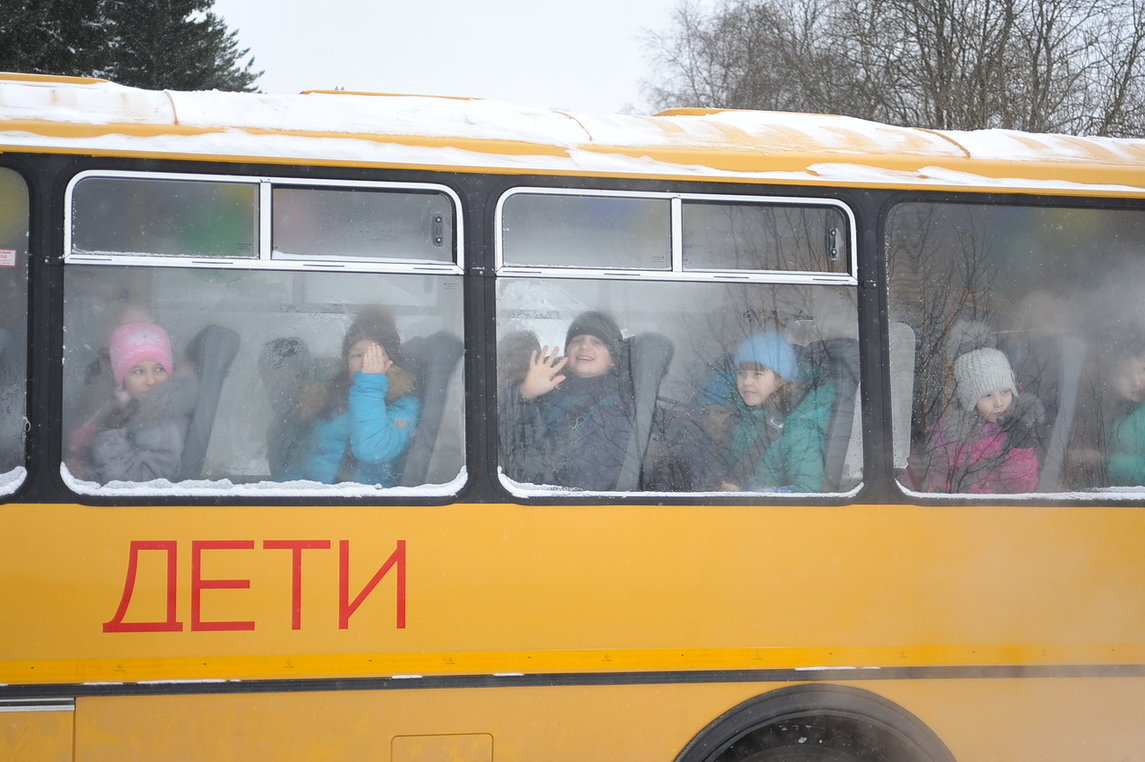    Школьный автобус, Салми.Фото: "Республика"/Сергей Юдин