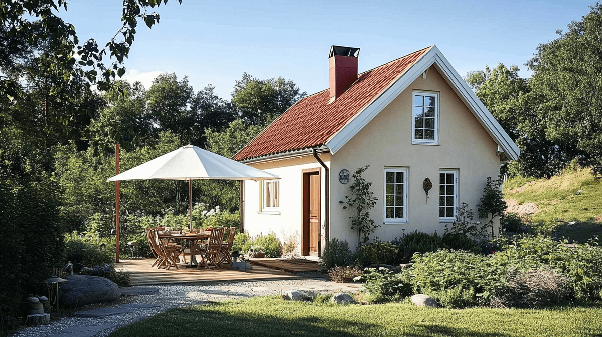 Загородный дом. Изображение сгенерировано с помощью нейросети Midjourney