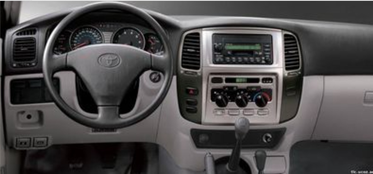 Салон рестайлинговой версии GX (2002-2007). Арабские G, а также Российские STD и GX были без подушек безопасности. 