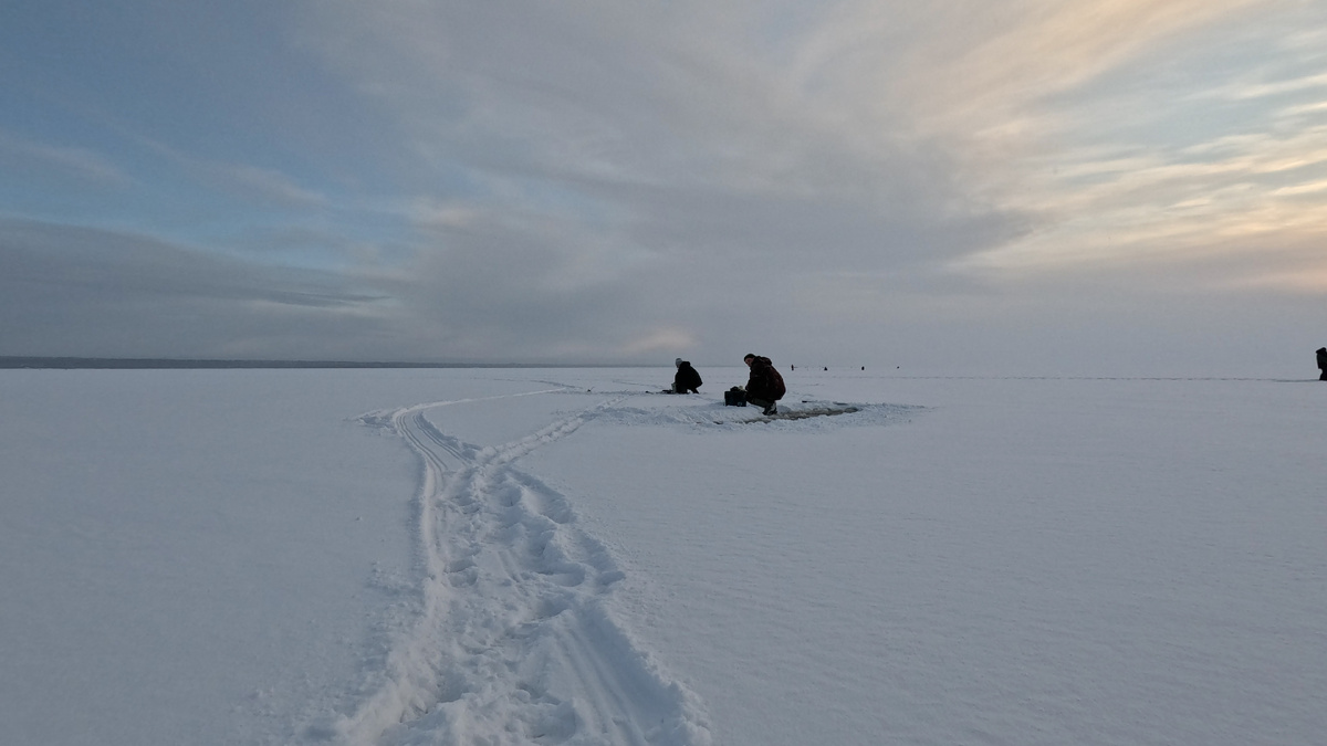 3,6 км от берега, глубина 12м
