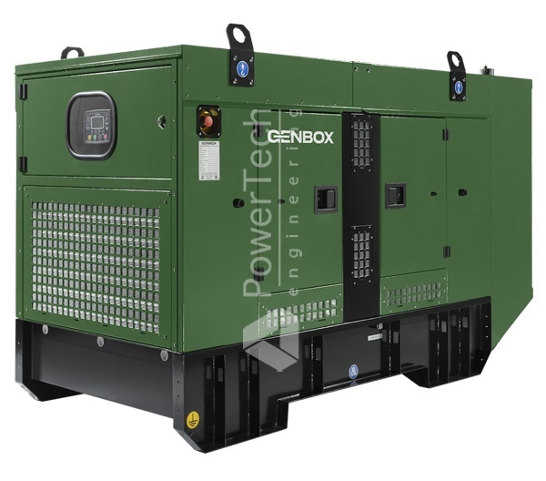Генератор Genbox в шумозащитном кожухе на двигателе IVECO