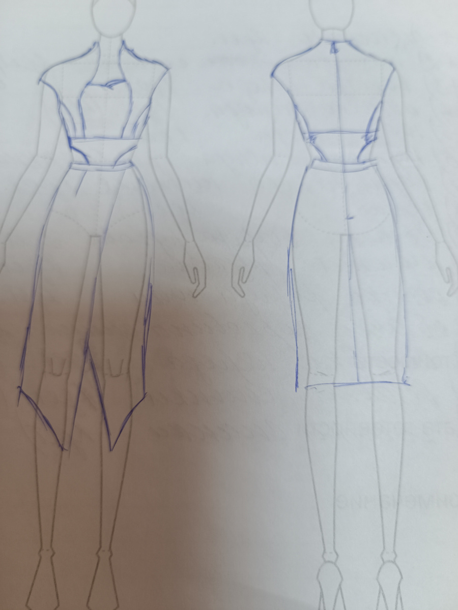 Такое вечернее платье придумалось