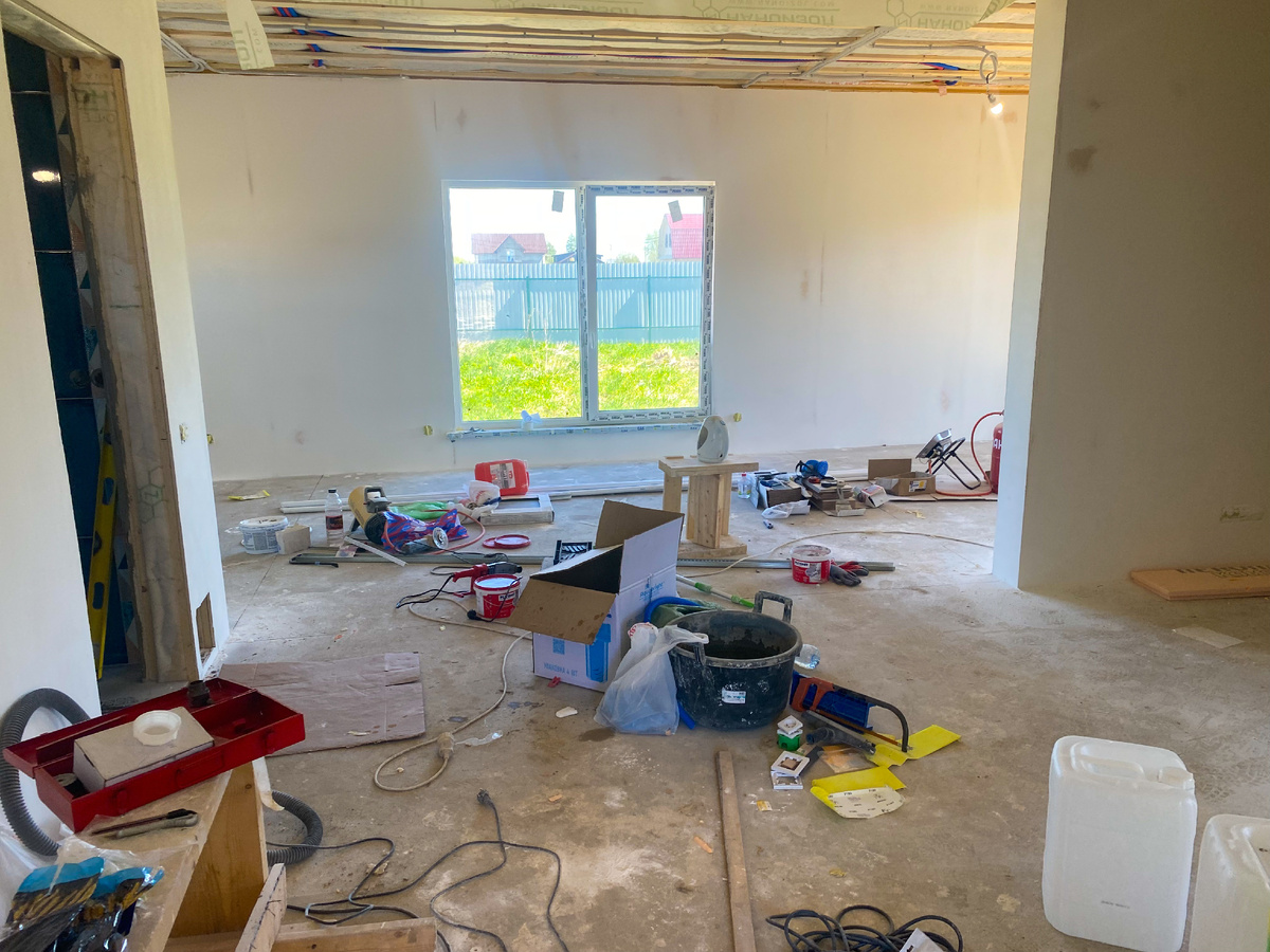 Примерно в таком виде был законченный дом 🙈