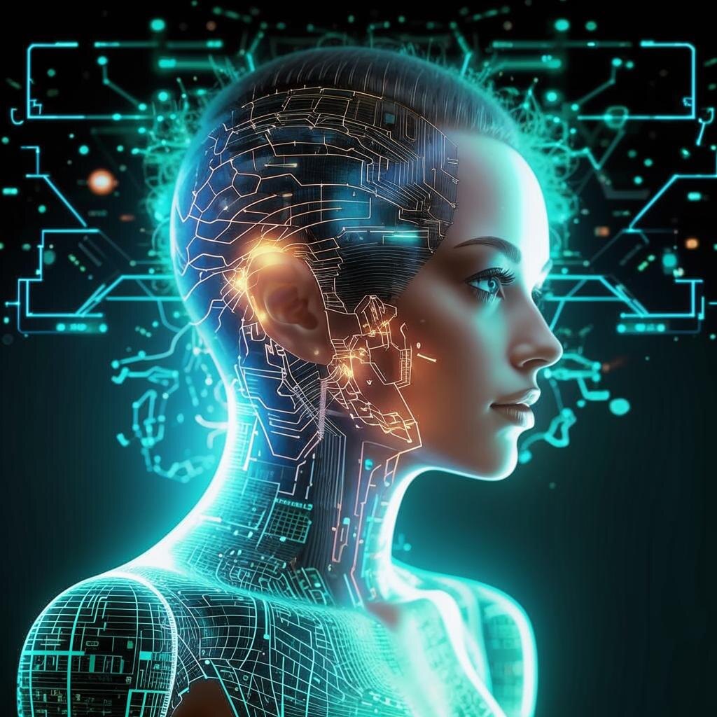 Нейросеть в образе человека.