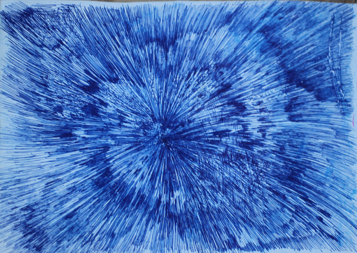 абстрактная картина Игоря Батурина в стиле КОСМИЧЕСКОГО РЕАЛИЗМА