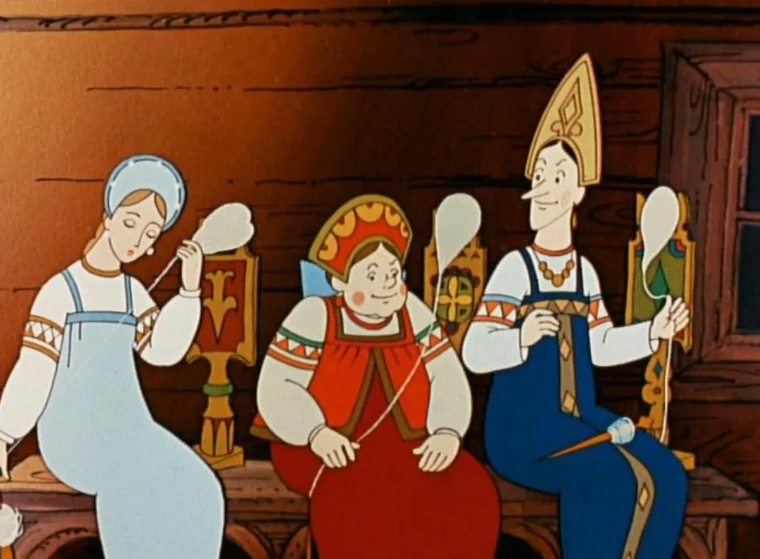 Кадр из мультфильма "Сказка о царе Салтане"