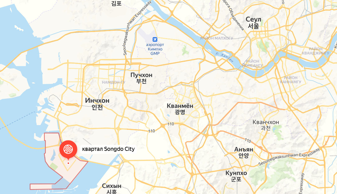 Где-то 30 км от Сеула