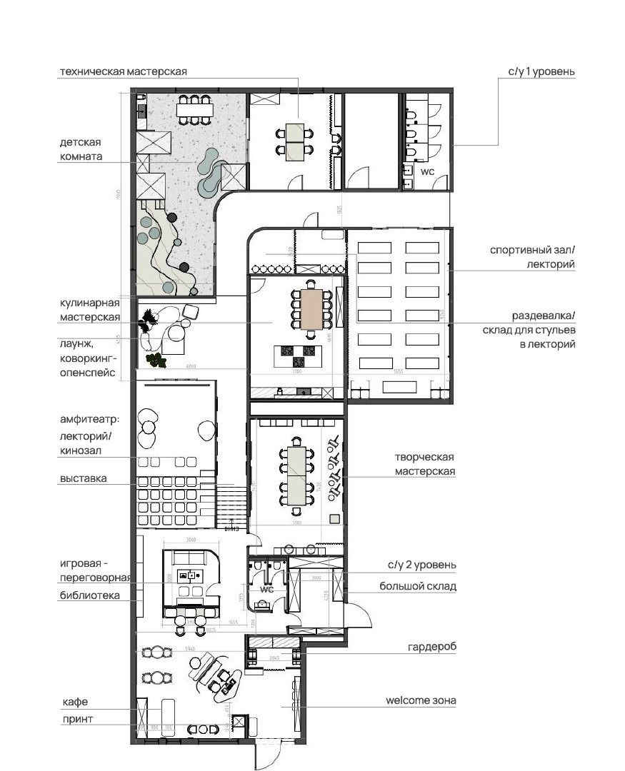 Схема планировки нового соседского пространства в «Окле»