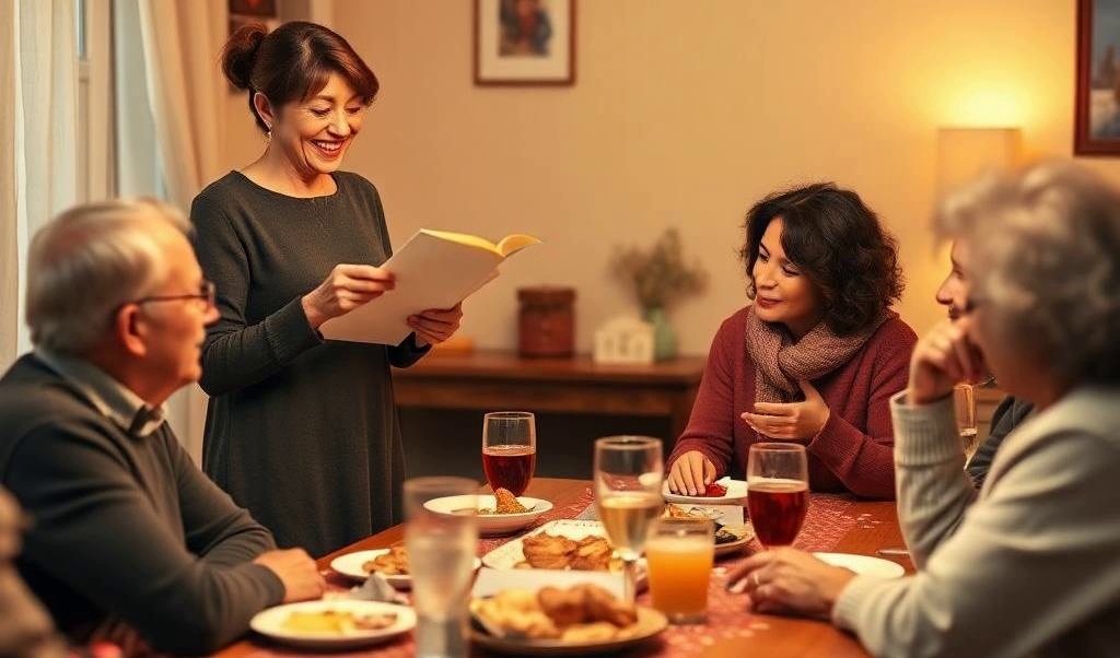 Поздравление за столом на 23 февраля