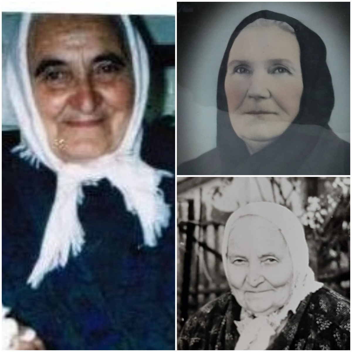 Мои бабушки в платочках...