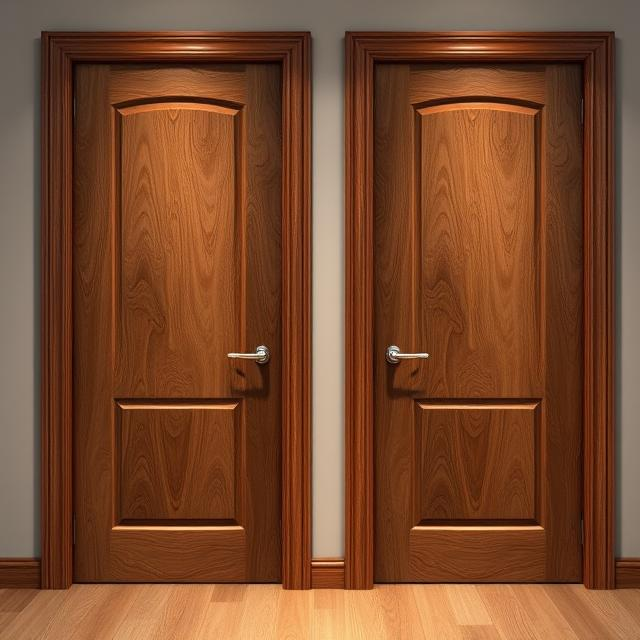 Две межскомнатные двери цвета Венге (фото)