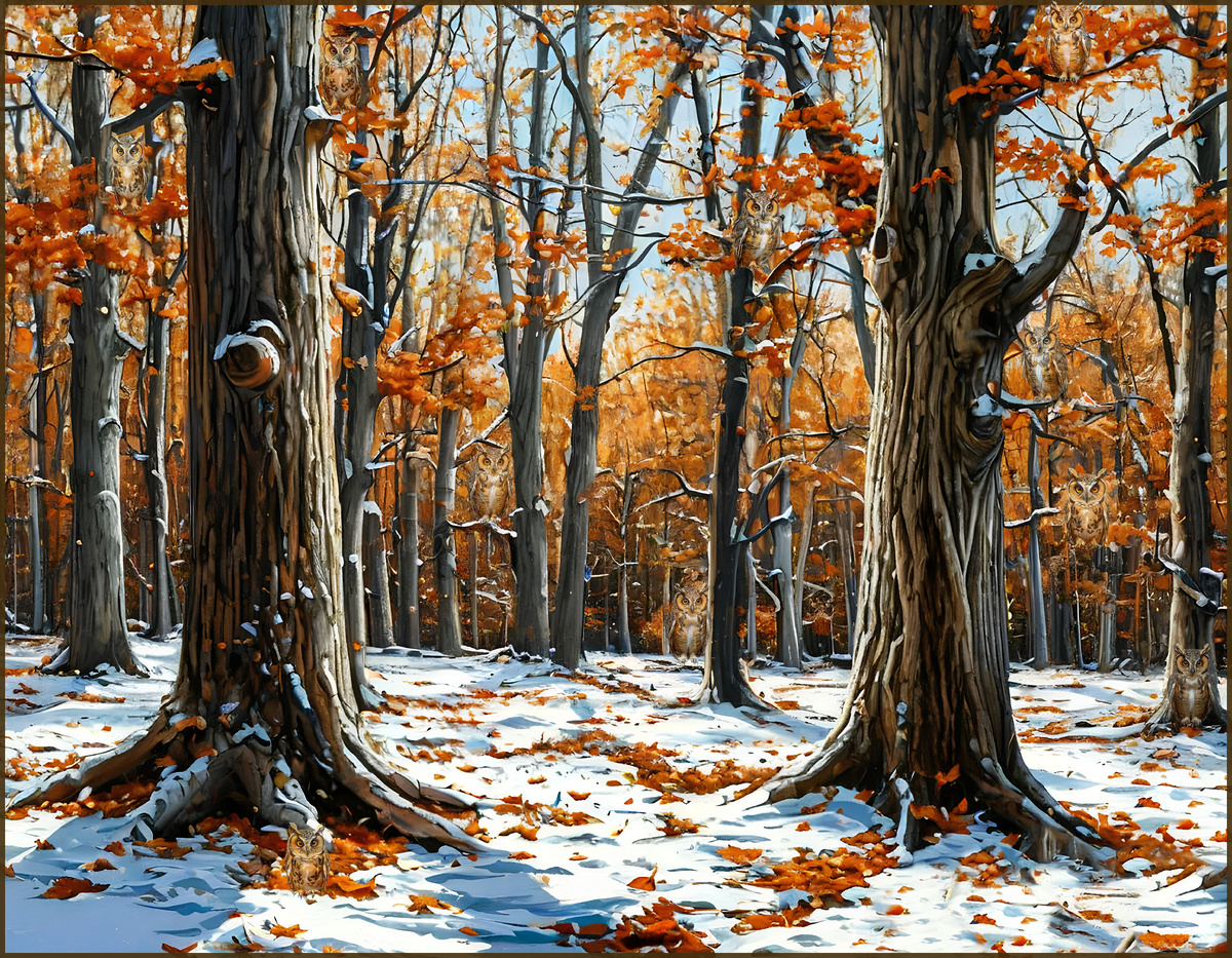 Где-то здесь спрятались 10 сов