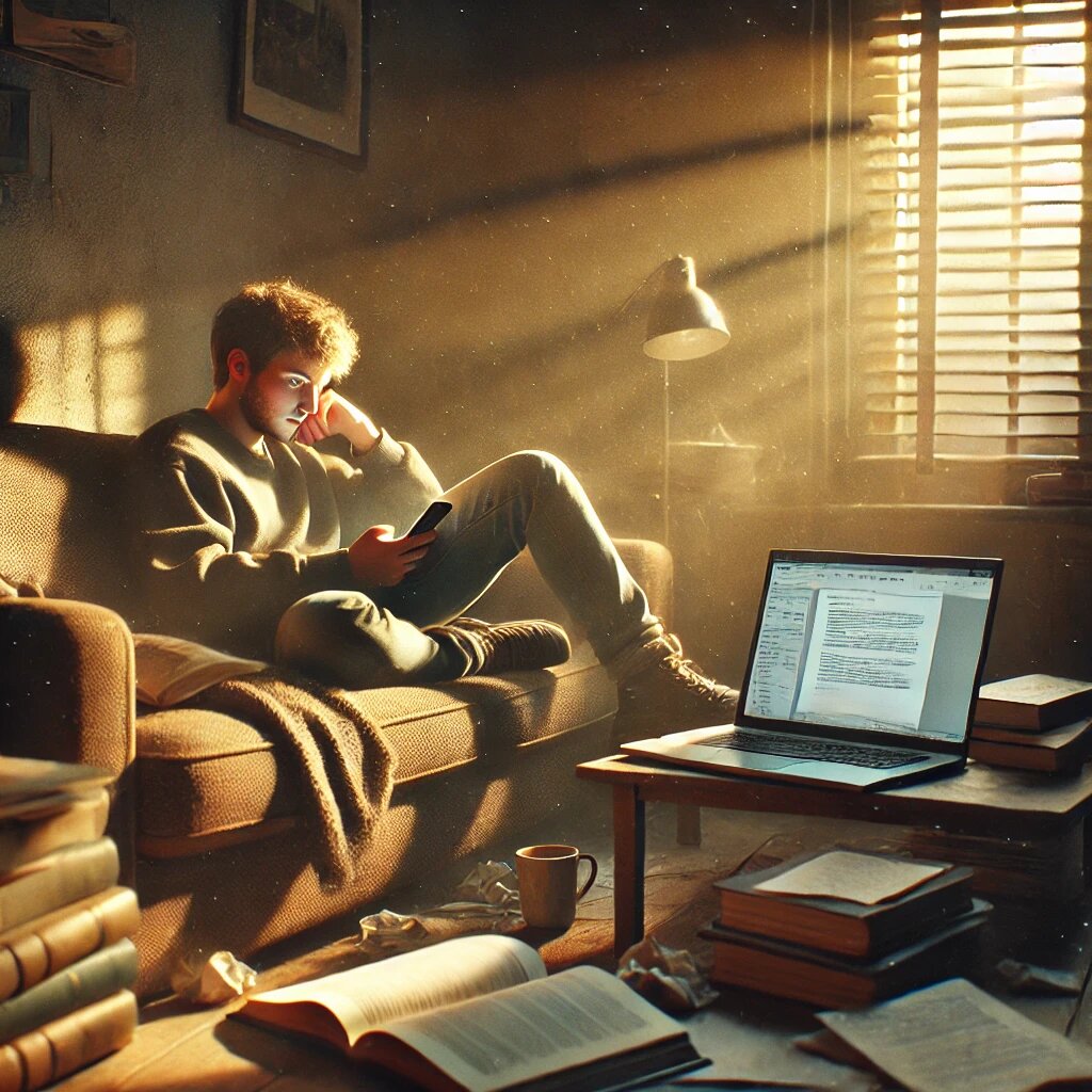 Вот парень думает, что работа - не волк. И он абсолютно прав, потому что работа - это work)