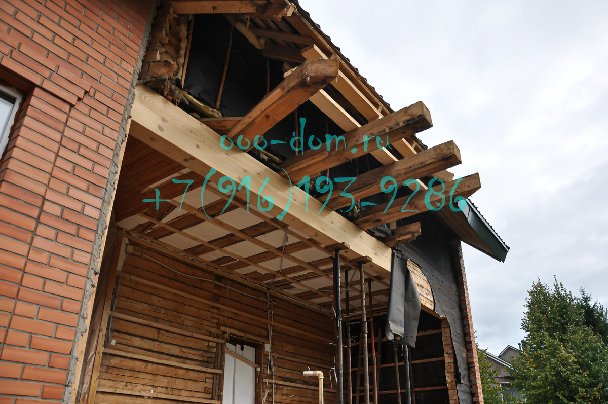 Процесс пристройки к дому