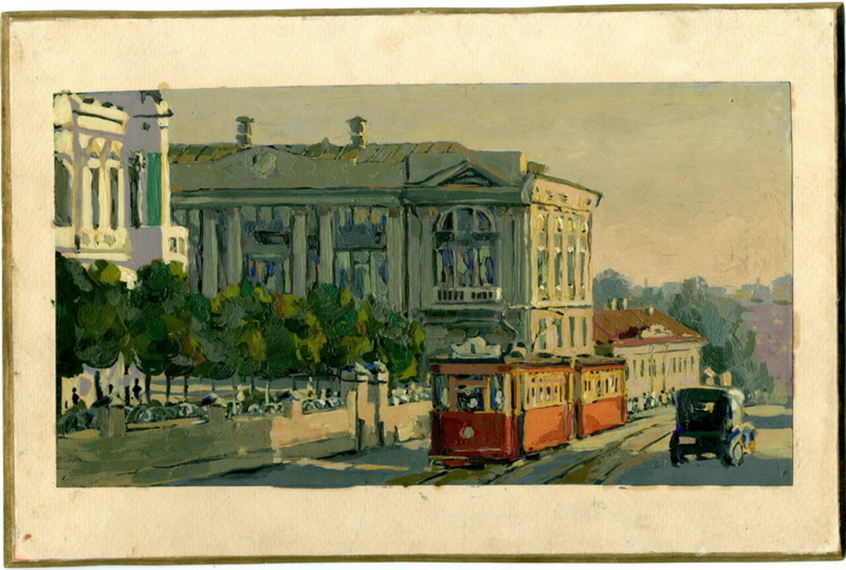 Пахров В.А. Вид на музей, 1950. ИГИКМ им. Бурылина