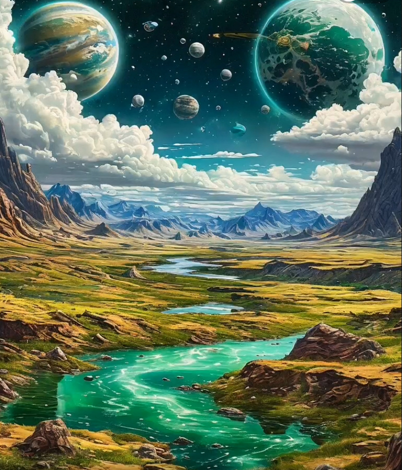 Коллаж планет…