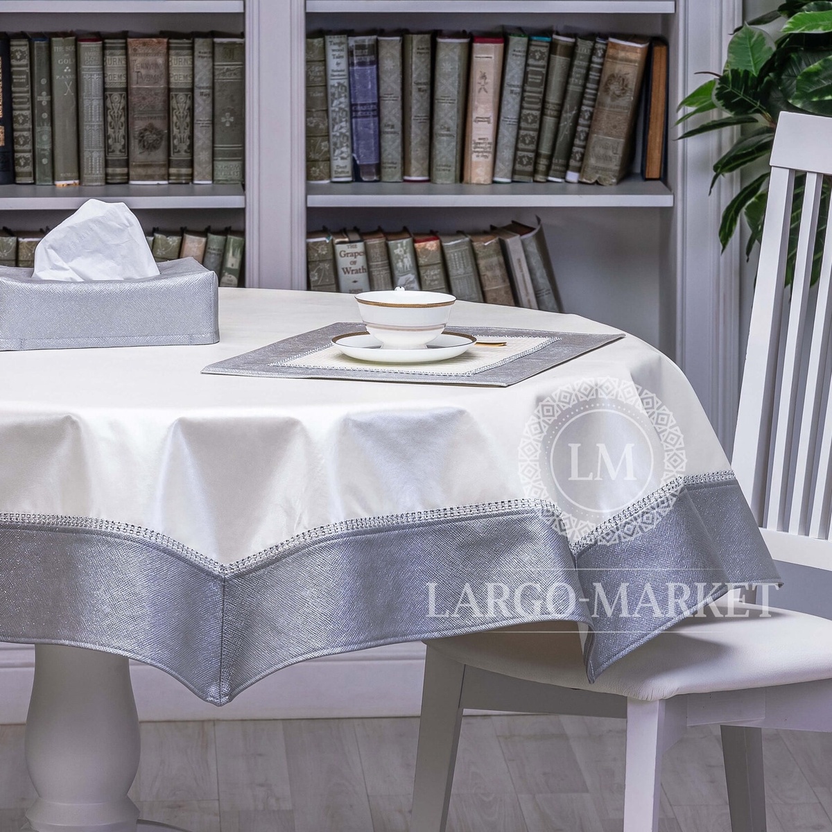 Скатерть, сервировочная салфетка, салфетница из экокожи от Ларго-маркет