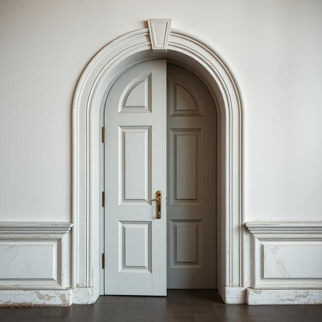 Арочная межкомнатная дверь (фото)