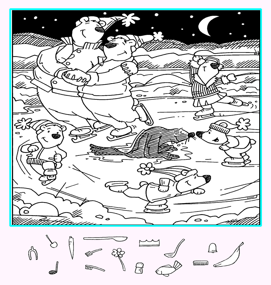 Тест на внимательность: найди ложку, половник, цветок и другие предметы на картинке. Картинка подготовлена автором