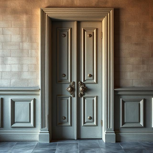 двупольная металлическая дверь (фото)