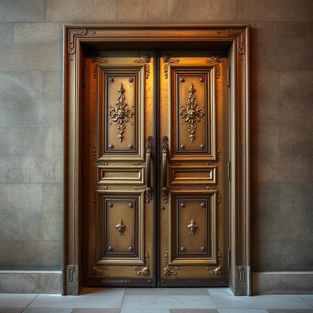 двупольная металлическая дверь (фото)