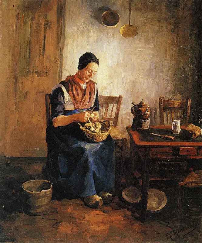 "Женщина чистит картошку", 1894 г., частная коллекция