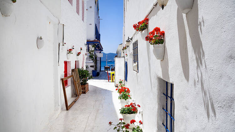 Старый город Бодрума, узкие улочки. 