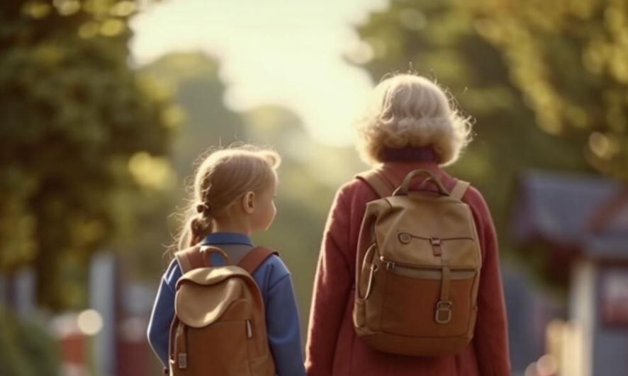 Бабушка - лучший помощник в учебе.