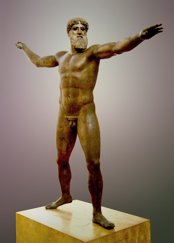 Бронзовая статуя Посейдона найдена у мыса Артемисион, Северная Эвбея. (интернет)