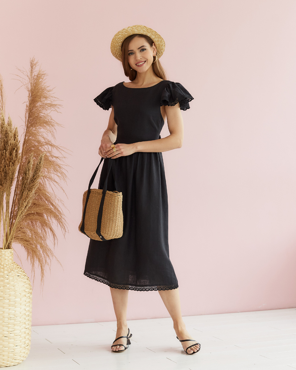 Льняное платье с крылышками Molinialife