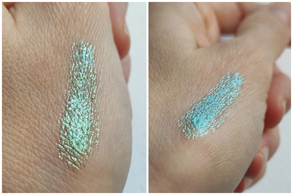 RELOUIS Тени для век Жидкие PRO SPARKLE LIQUID Eyeshadow, тон 35, свотч, сделанный автором