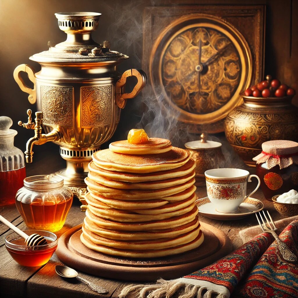 Блины - символ праздника "Масленица".