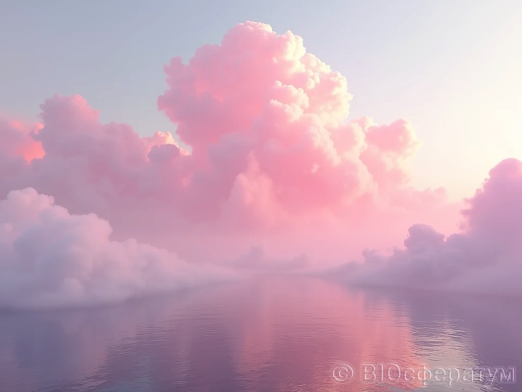 На небе появилось необычное облако.