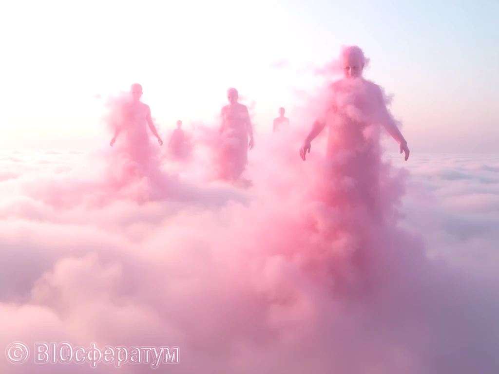 "Облачные люди" двигались к берегу.